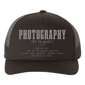 Photography Definition Dictionary Camera Funny Photographer Yupoong Adult 5-Panel Trucker Hat