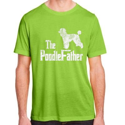 Poodle Dad Dog Fathers Day Funny Doggie Puppy Pun Daddy Dada Adult ChromaSoft Performance T-Shirt