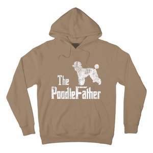 Poodle Dad Dog Fathers Day Funny Doggie Puppy Pun Daddy Dada Hoodie