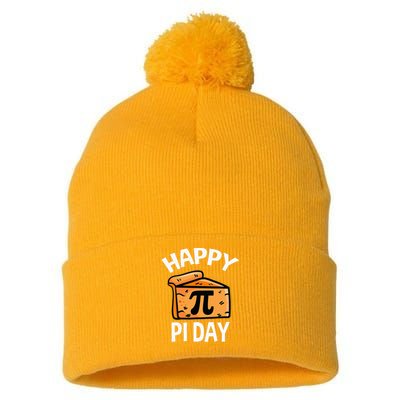 Pi Day Digits of Pi Rainbow 3.14 Math Teacher Pom Pom 12in Knit Beanie