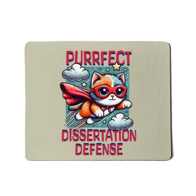 Purrfect Dissertation Defense Thesis Defense Cat Lover Mousepad