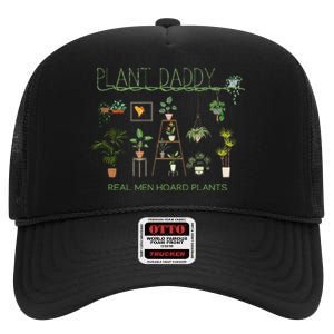 Plant Daddy Dad Gardening High Crown Mesh Back Trucker Hat