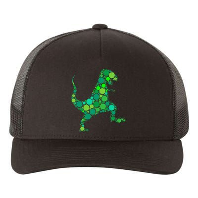 Polka Dot Day T Rex Dinosaur Lover International Dot Day Yupoong Adult 5-Panel Trucker Hat