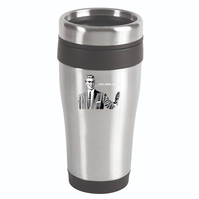 Pipe Down Dipshit Funny Correction Guy Meme 2025 16oz Travel Tumbler