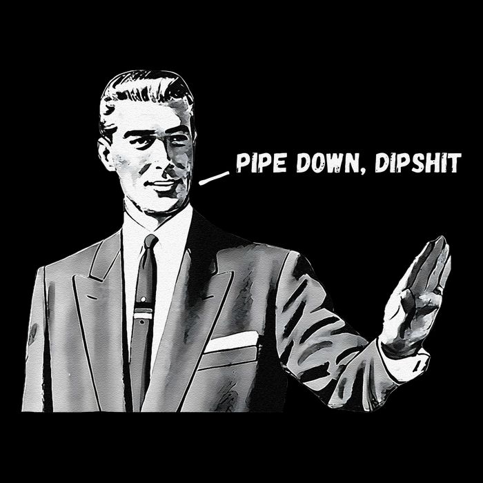Pipe Down Dipshit Funny Correction Guy Meme 2025 Toddler T-Shirt