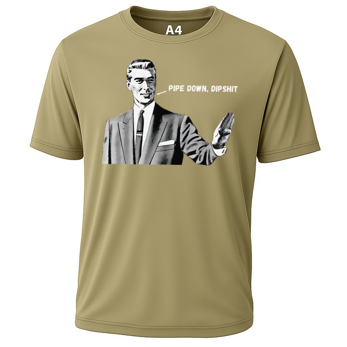 Pipe Down Dipshit Funny Correction Guy Meme 2025 Performance Shirt