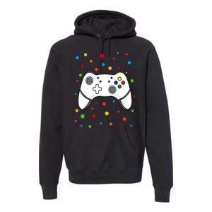 Polka Dots Dotted Gaming Dot Day Funny Gift Premium Hoodie