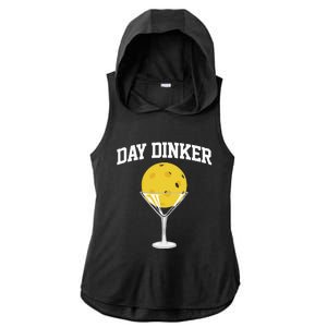 Pickleball Day Dinker Ladies PosiCharge Tri-Blend Wicking Draft Hoodie Tank