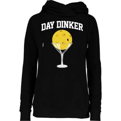 Pickleball Day Dinker Womens Funnel Neck Pullover Hood