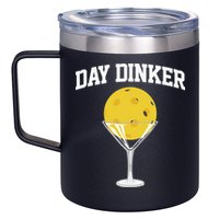 Pickleball Day Dinker 12oz Stainless Steel Coffee Mug