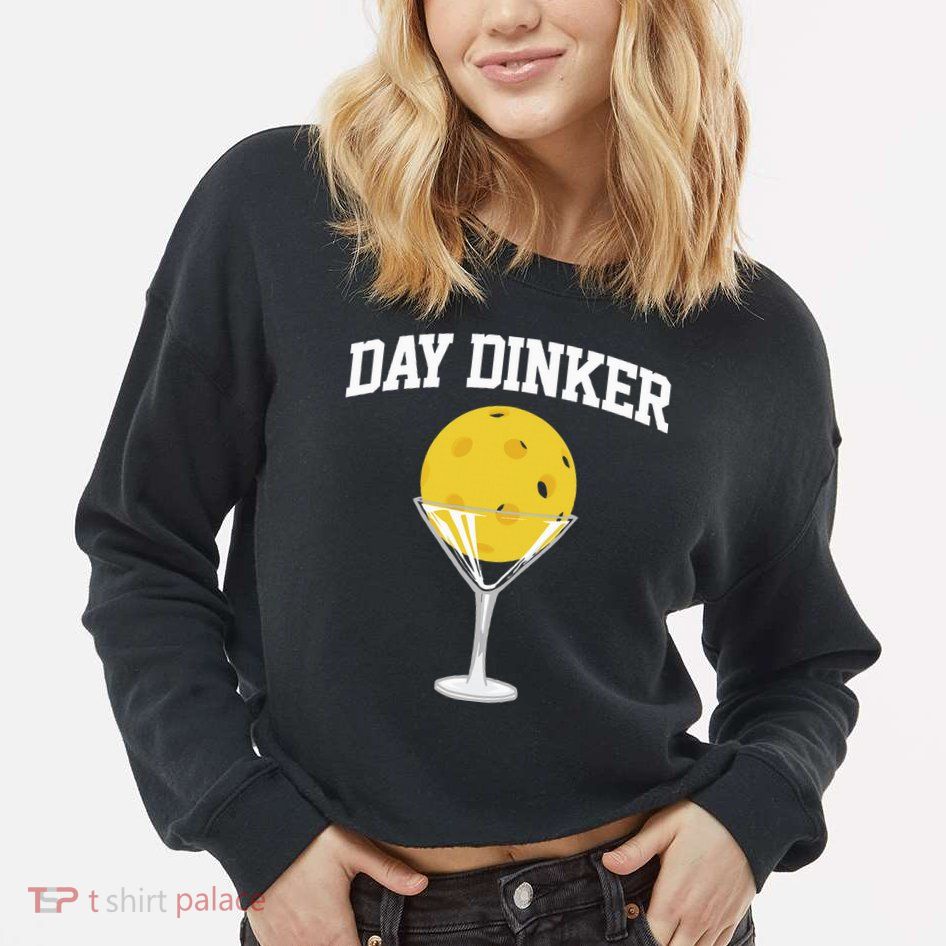 Pickleball Day Dinker Cropped Pullover Crew