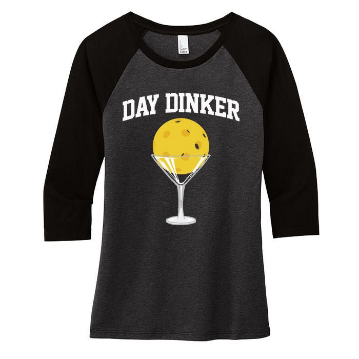 Pickleball Day Dinker Women's Tri-Blend 3/4-Sleeve Raglan Shirt