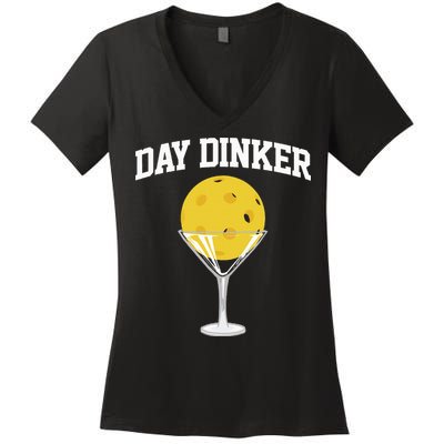 Pickleball Day Dinker Women's V-Neck T-Shirt