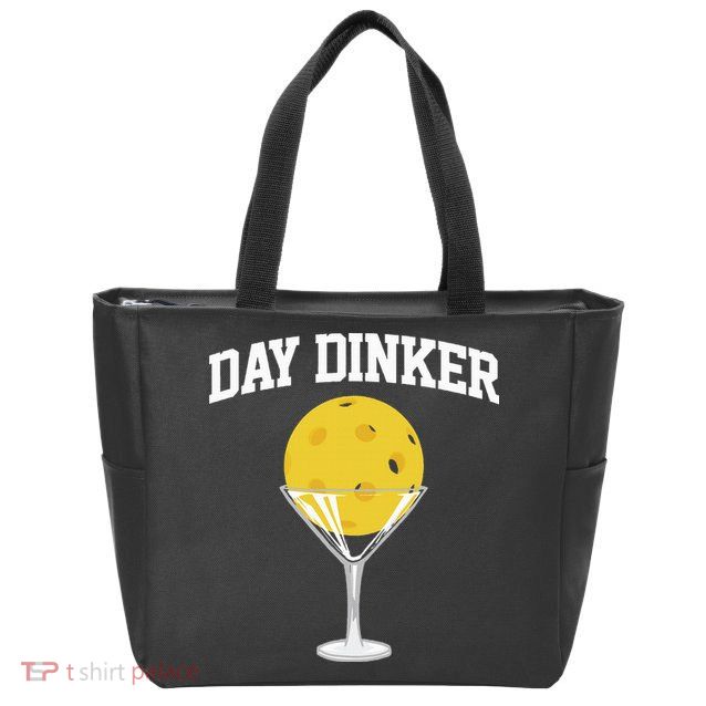 Pickleball Day Dinker Zip Tote Bag