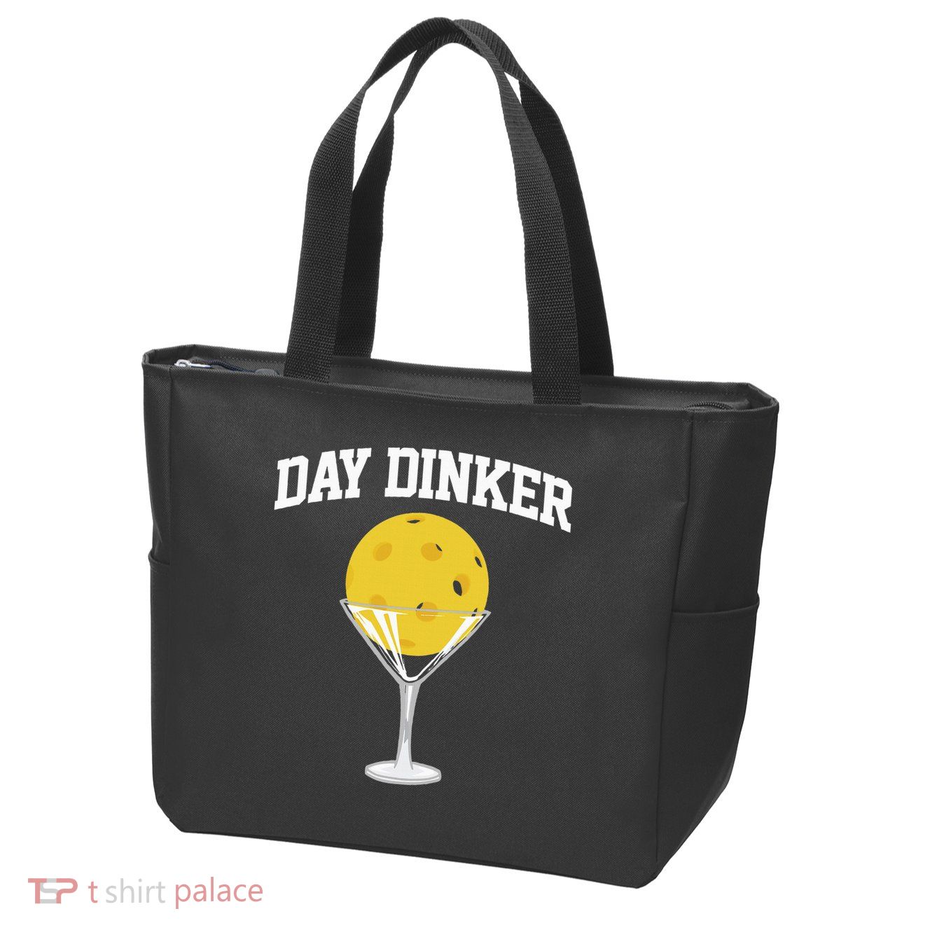 Pickleball Day Dinker Zip Tote Bag