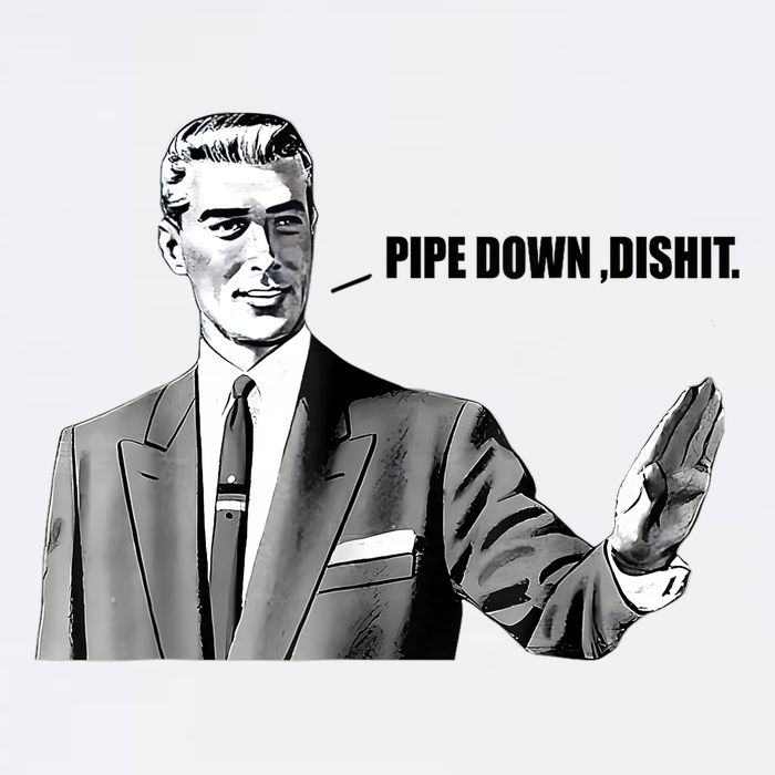 Pipe Down Dipshit Funny Correction Guy Meme Wool Snapback Cap