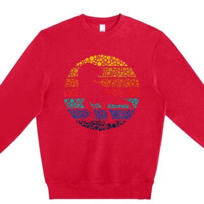 Polka Dot Dinosaur International Dot Day Kids Premium Crewneck Sweatshirt