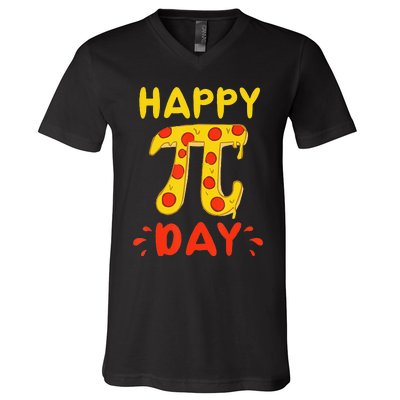 Pi Day Digits of Pi Rainbow 3.14 Math Teacher V-Neck T-Shirt