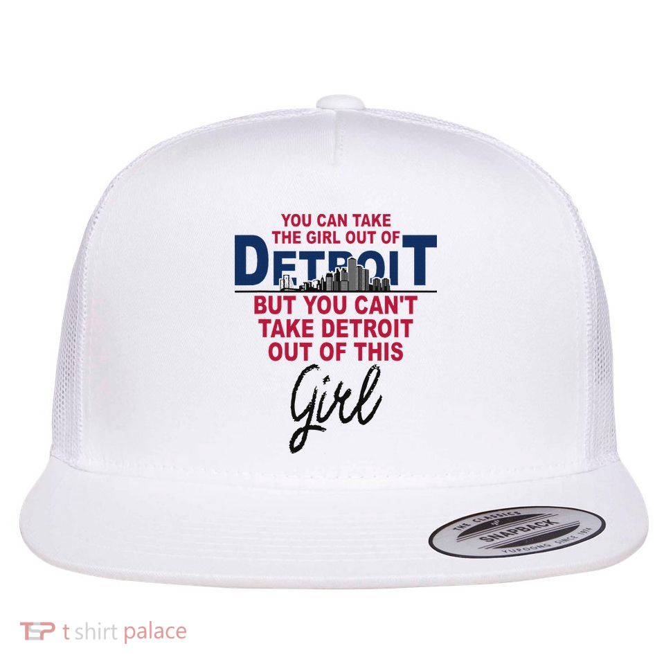 Proud Detroit Detroit Girl Moved From Detroit Flatbill Hat