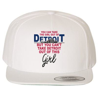 Proud Detroit Detroit Girl Moved From Detroit Wool Snapback Cap