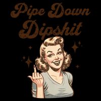 Pipe Down Dipshit Funny Correction Guy Meme  Drawstring Bag