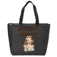 Pipe Down Dipshit Funny Correction Guy Meme  Zip Tote Bag