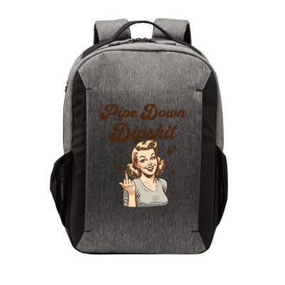 Pipe Down Dipshit Funny Correction Guy Meme  Vector Backpack