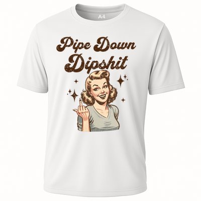 Pipe Down Dipshit Funny Correction Guy Meme  Performance Shirt
