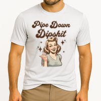 Pipe Down Dipshit Funny Correction Guy Meme  Performance Shirt