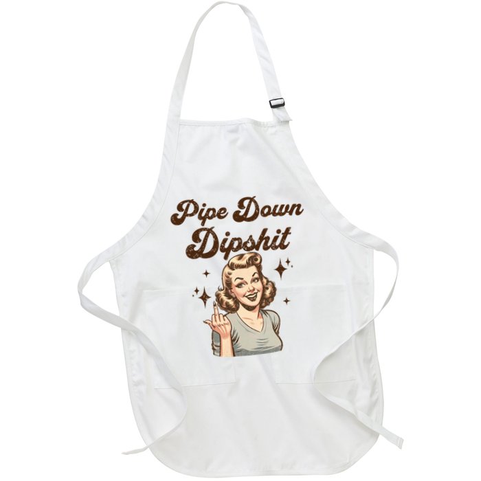 Pipe Down Dipshit Funny Correction Guy Meme  Apron