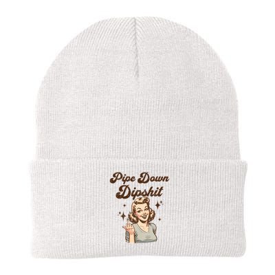 Pipe Down Dipshit Funny Correction Guy Meme  Beanie