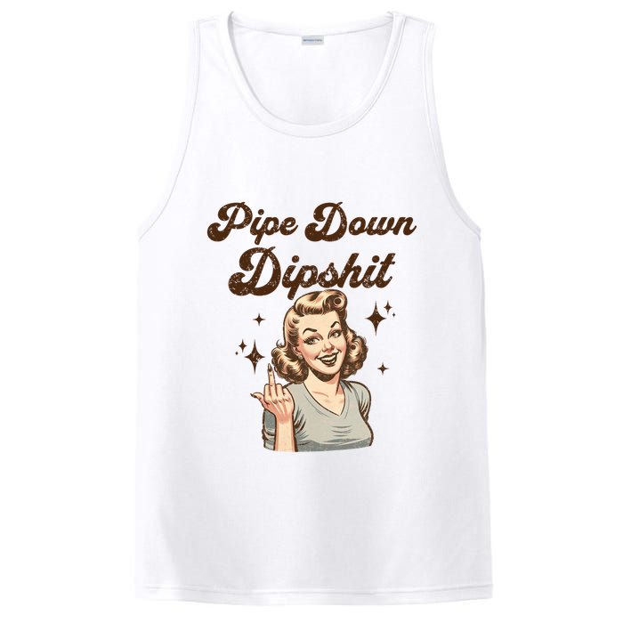 Pipe Down Dipshit Funny Correction Guy Meme  PosiCharge Competitor Tank