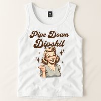 Pipe Down Dipshit Funny Correction Guy Meme  Tank Top