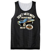 Plymouth Duster DonT Mess With An Old Man And His Mesh Reversible Basketball Jersey Tank