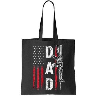 Proud Dad Daddy Gun Rights AR15 American Flag Father's Day Bag