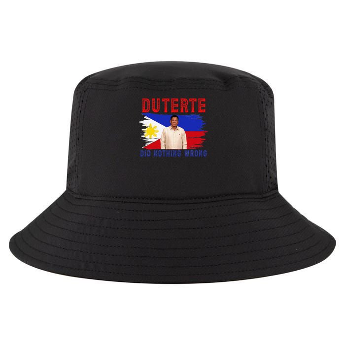 PRRD Duterte Did Nothing Wrong - Duterte Supporters Cool Comfort Performance Bucket Hat