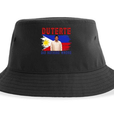 PRRD Duterte Did Nothing Wrong - Duterte Supporters Sustainable Bucket Hat