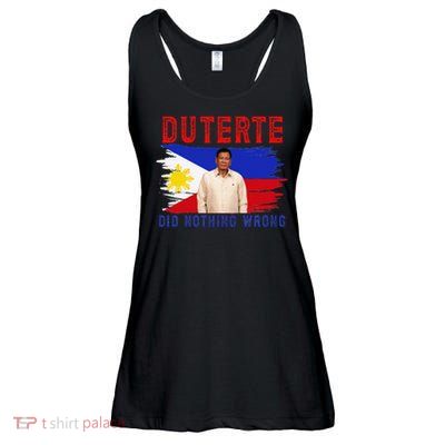 PRRD Duterte Did Nothing Wrong - Duterte Supporters Ladies Essential Flowy Tank