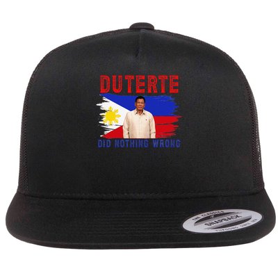 PRRD Duterte Did Nothing Wrong - Duterte Supporters Flatbill Hat