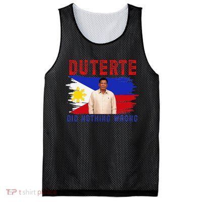 PRRD Duterte Did Nothing Wrong - Duterte Supporters Mesh Reversible Basketball Jersey Tank