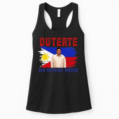 PRRD Duterte Did Nothing Wrong - Duterte Supporters Womens Tank Top