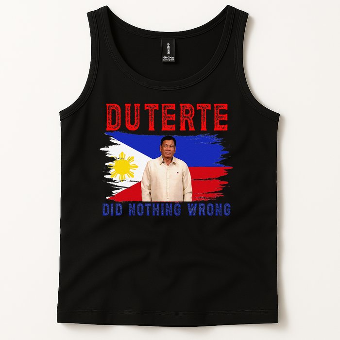 PRRD Duterte Did Nothing Wrong - Duterte Supporters Tank Top