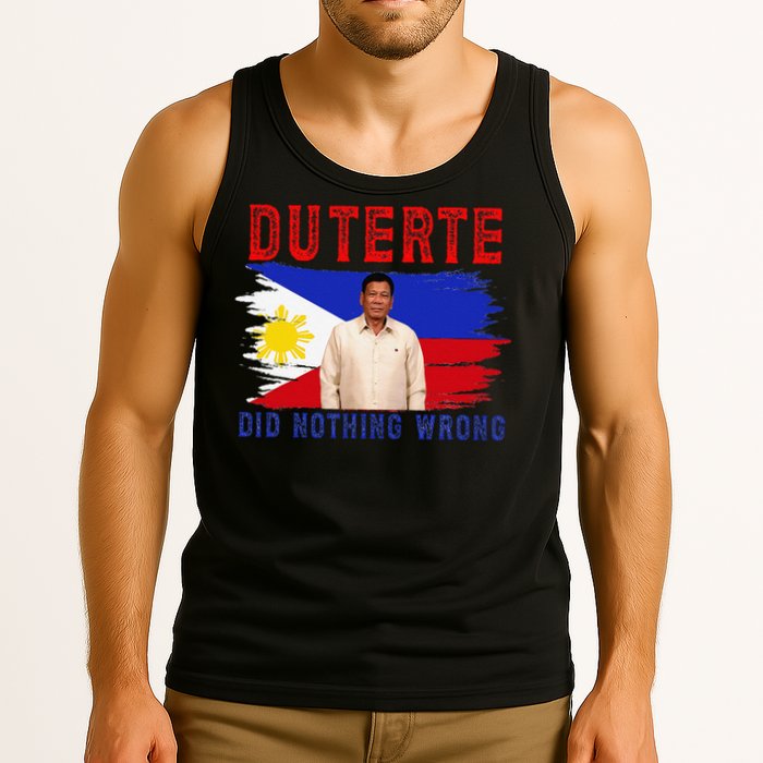 PRRD Duterte Did Nothing Wrong - Duterte Supporters Tank Top