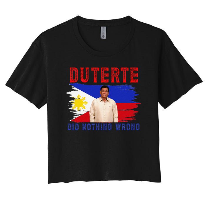 PRRD Duterte Did Nothing Wrong - Duterte Supporters Crop Top