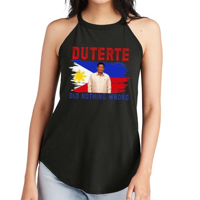 PRRD Duterte Did Nothing Wrong - Duterte Supporters Women's Perfect Tri Rocker Tank
