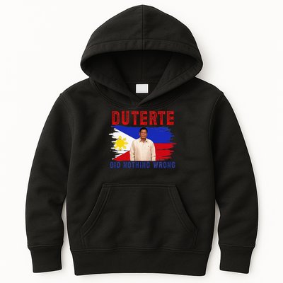 PRRD Duterte Did Nothing Wrong - Duterte Supporters Kids Hoodie