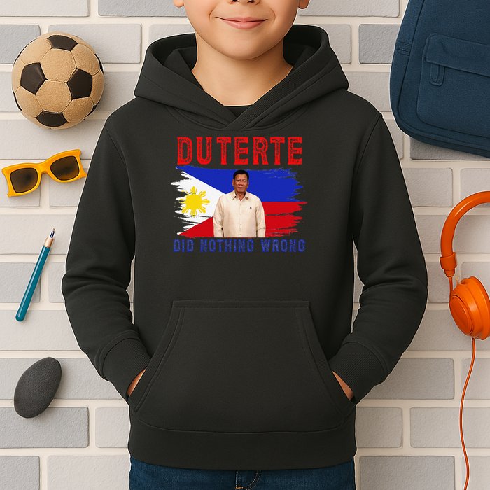 PRRD Duterte Did Nothing Wrong - Duterte Supporters Kids Hoodie
