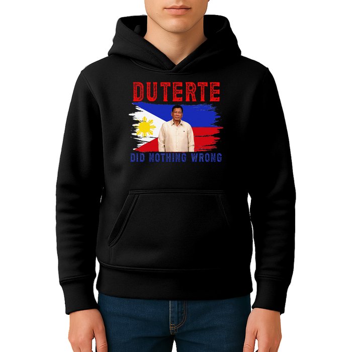 PRRD Duterte Did Nothing Wrong - Duterte Supporters Kids Hoodie