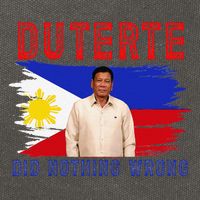 PRRD Duterte Did Nothing Wrong - Duterte Supporters Cotton Canvas Backpack