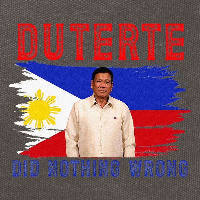 PRRD Duterte Did Nothing Wrong - Duterte Supporters Cotton Canvas Backpack